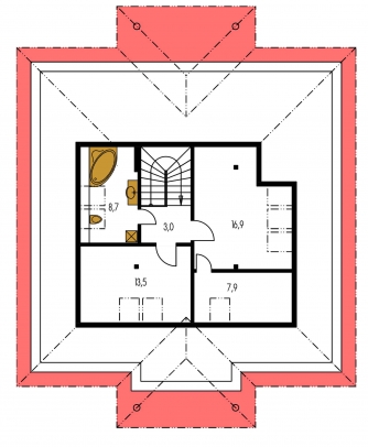 Floor plan of second floor - BUNGALOW 31